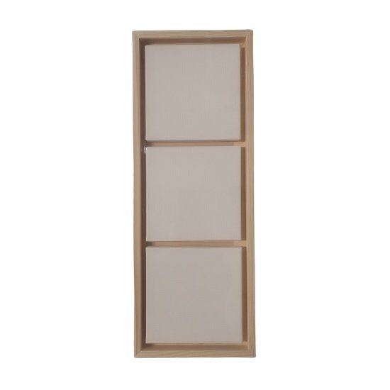 Set 3 panze 20 x 20 cu rama lemn natur L - C-ART