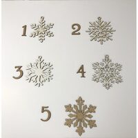 Figurina Mdf fulg 8-10 cm alb/natur - C-ART
