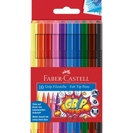 FC155310 Carioca 10 culori grip Faber-Castell
