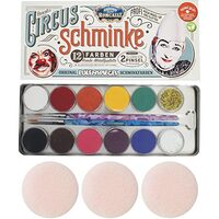 212228 / 212288 - Set 10 culori pt fata si corp + 2 glittere - Circus - Eulenspiegel