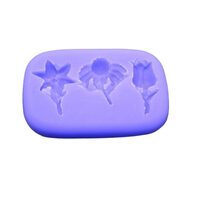 M90372 Matrita, mulaj silicon, 3 flori - ANT-CH