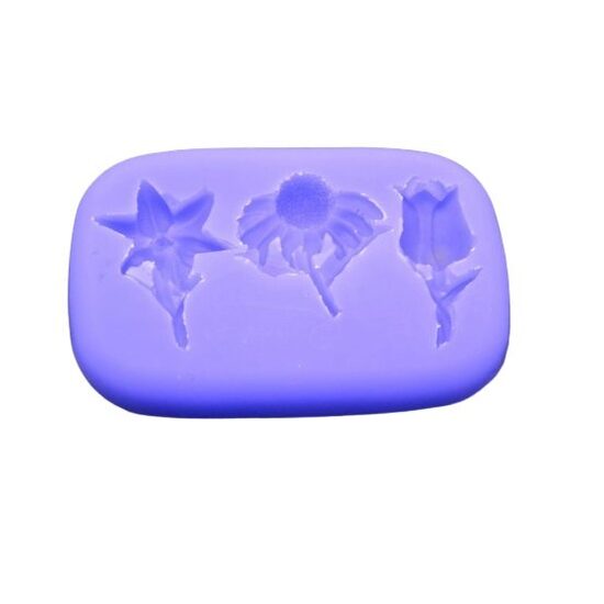 M90372 Matrita, mulaj silicon, 3 flori - ANT-CH