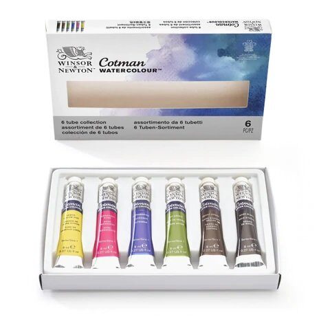 0390635 Set 6x8ml tuburi acuarela, Winsor & Newton