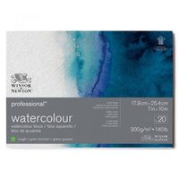Bloc profesional 20 coli pentru acuarela, 300gr , 100% bumbac - Winsor & Newton