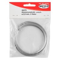 28270 Sarma modelabila argintie, aluminiu - 2mm x 3 m - Meyco