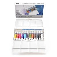 0390377 Set 12 tuburi acuarela + paleta, Winsor & Newton