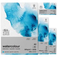 Bloc 12 coli pentru acuarela, 300gr , 25% bumbac - Winsor & Newton