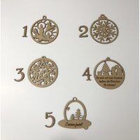 Figurina Mdf - Glob traforat 10 cm - C-ART