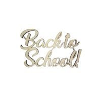 Decoratiune lemn Back to school - C-ART