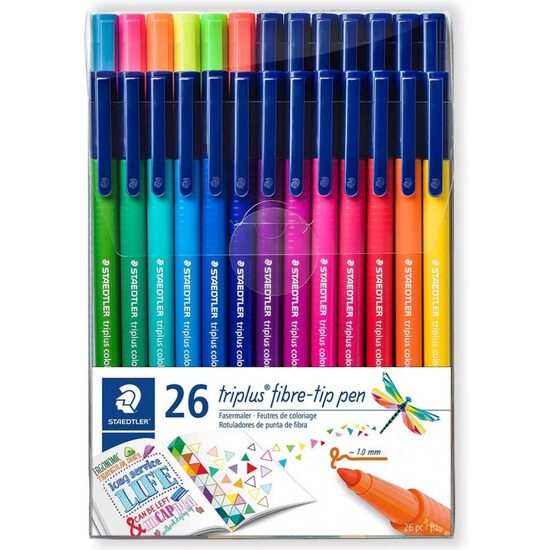 323-TB26 Set 26 buc carioca triplus color 1mm - Staedler