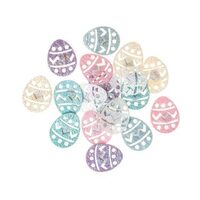 DPWL-036 - Set 18 figurine fetru autoadezive sidefate - oua - Dp Craft