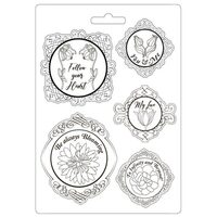K3PTA4529 - Matrita plastic A4 - 21x29cm - Romantic Garden - Stamperia