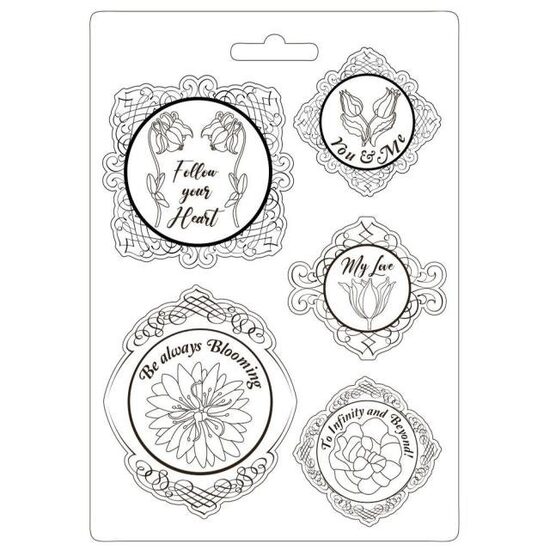K3PTA4529 - Matrita plastic A4 - 21x29cm - Romantic Garden - Stamperia
