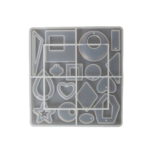 41106 Matrita, mulaj silicon transparent, 12.5x13x0.7cm - Pentart