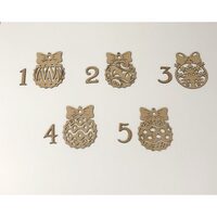 Figurina Mdf glob cu fundita 7.5 x 10 cm natur - C-ART