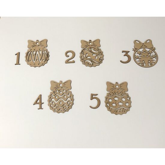 Figurina Mdf glob cu fundita 7.5 x 10 cm natur - C-ART