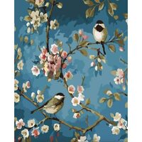 LICHIDARE STOC - PN1697-Y Set pictura pe numere Flowers and Birds - F-ART