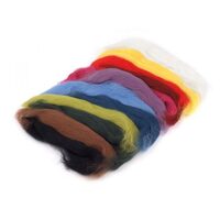 730338 - Lana merinos pieptanata , 50g, 12 culori/set - culori intense - STKL