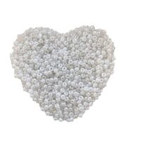 3093B Margele nisip 2mm , 200gr - alb sidefat