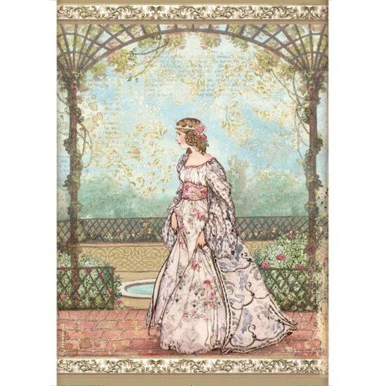 DFSA4571 A4 Rice paper packed - Sleeping Beauty princess