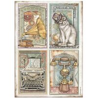 DFSA4647 A4 Rice paper packed - Lady Vagabond Lifestyle 4 cards