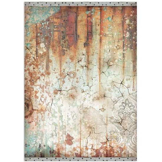 DFSA4650 A4 Rice paper packed - Lady Vagabond Lifestyle rust effect