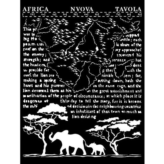 KSTD099 Thick stencil cm 20X25 - Savana Africa