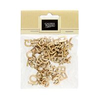 253017 Wooden elements letters 13 mm, 86 pcs/pack (semi-finished product)