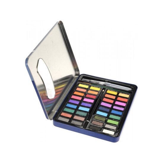 700817 Set 36 acuarele in cutie metalica