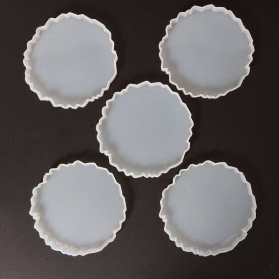 41089 Professional silicone mold, transparent geode  x  x 1 cm, 5 pcs/pack