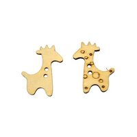 363062 Set 10 nasturi lemn, girafa - ANT-CH