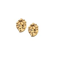 363075 Set 10 nasturi lemn, capsuna - ANT-CH