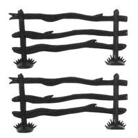 389491 - Set 6 miniaturi - garduri negre - ANT-CH