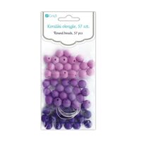 GRKO-007 - Set 57 margele mov , 8 mm - Dp craft