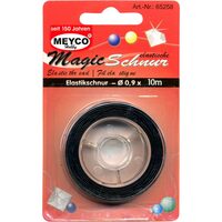 65258 - Rola fir elastic negru 0.9 x 8m - Meyco