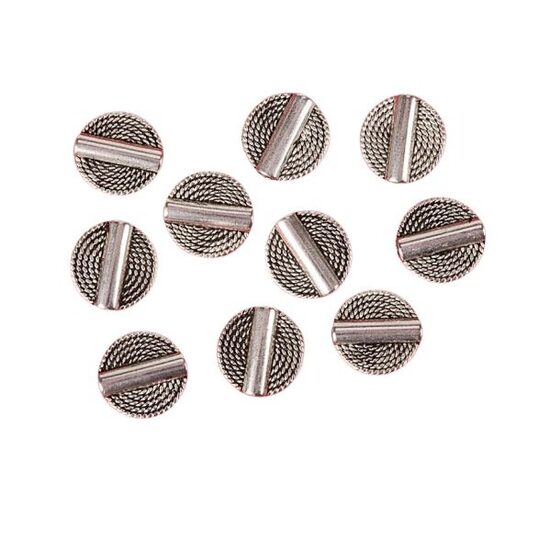 HT/BIJ-1049 Set 10 margele metal - cercuri - CS-R