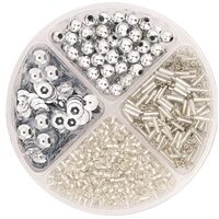 216116647 - Set 30gr margele si paiete -argintii - Heyda