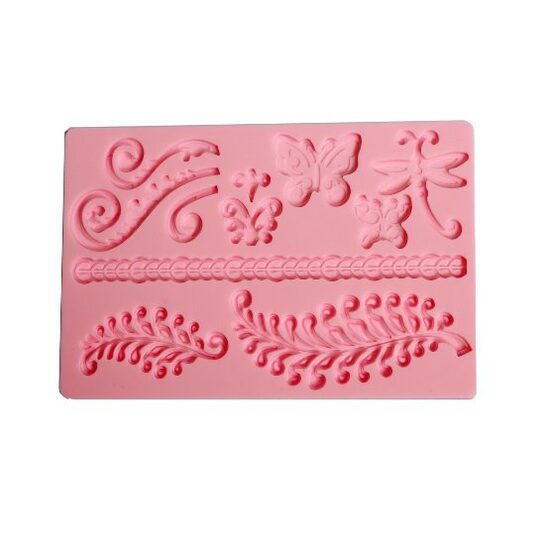 27552 Matrita, mulaj silicon, ornamente - Pentart