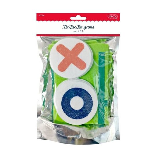 SC076 - Set creativ joc din fetru - X si 0 - DACO