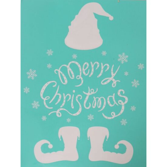 41083 Sablon autoadeziv din matase plasticata, Christmas elf - Pentart