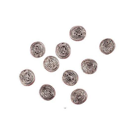 HT/BIJ-1053 Set 10 margele metal - spirale - CS-R