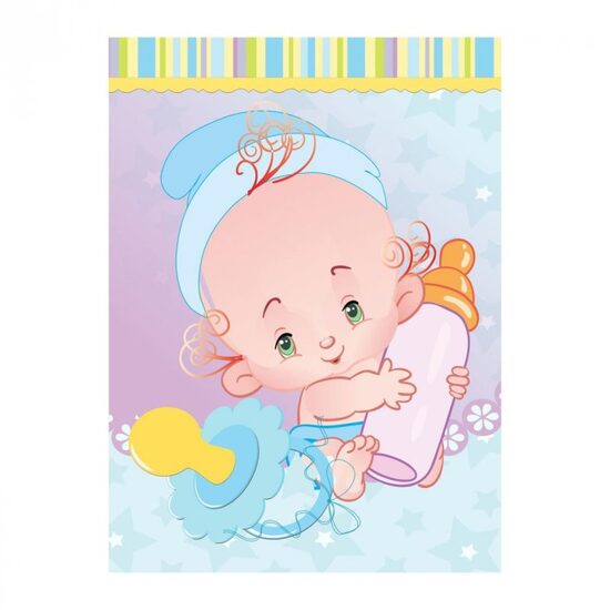 N0010 - Felicitare bebe - baietel - LIBR