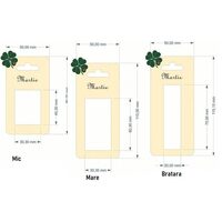 Ambalaj martisor , rosu cu trifoi , 10/set - CALLI