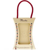 AMB07 - Ambalaj martisor , gentuta bej cu motive traditionale , 10/set - CALLI