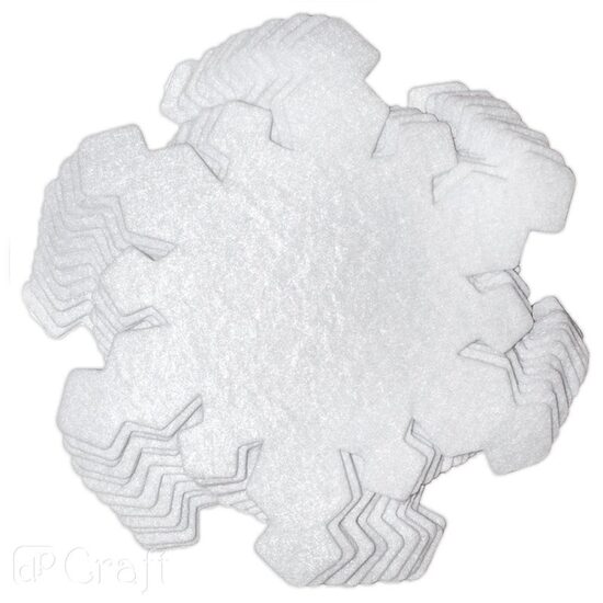 KSFI-049 - Set 12 figurine fetru autoadezive - fulgi - DP CRAFT