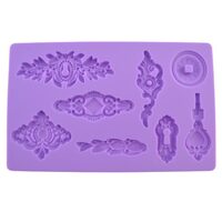 M90286 - Matrita, mulaj silicon, ornament chei - ANT-CH