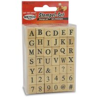 65100 - Set 42 stampile - alfabet + cifre - Meyco