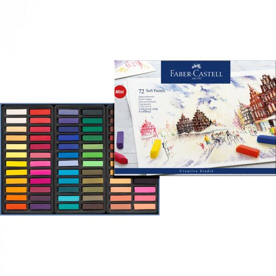 FC128272 Creioane pastel soft mini 72 culori - Faber-Castell