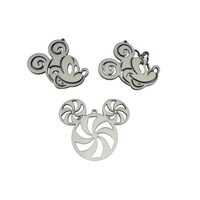 Figurina lemn de agatat - Minnie , Mickey - C-ARTp