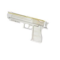 Pistol din lemn - 23 x 12cm - Plop - C-ART